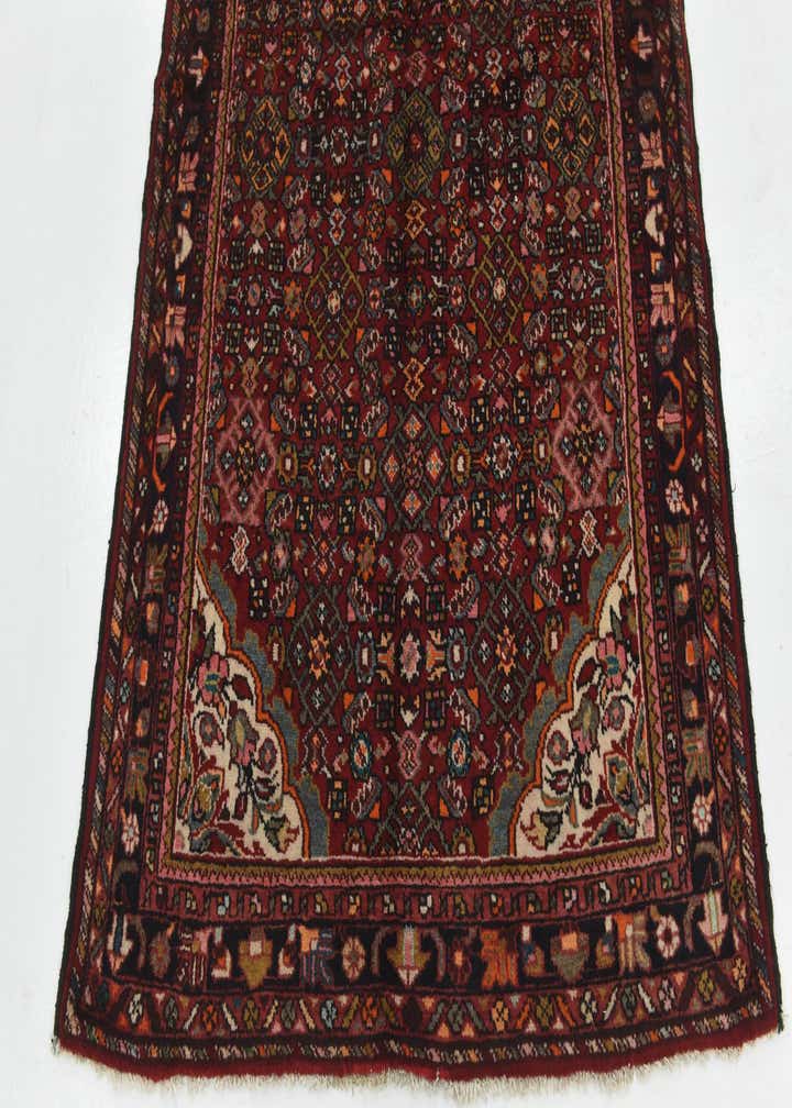 4' x 10' Hand Knotted Hossainabad Persian Wool Runner Rug