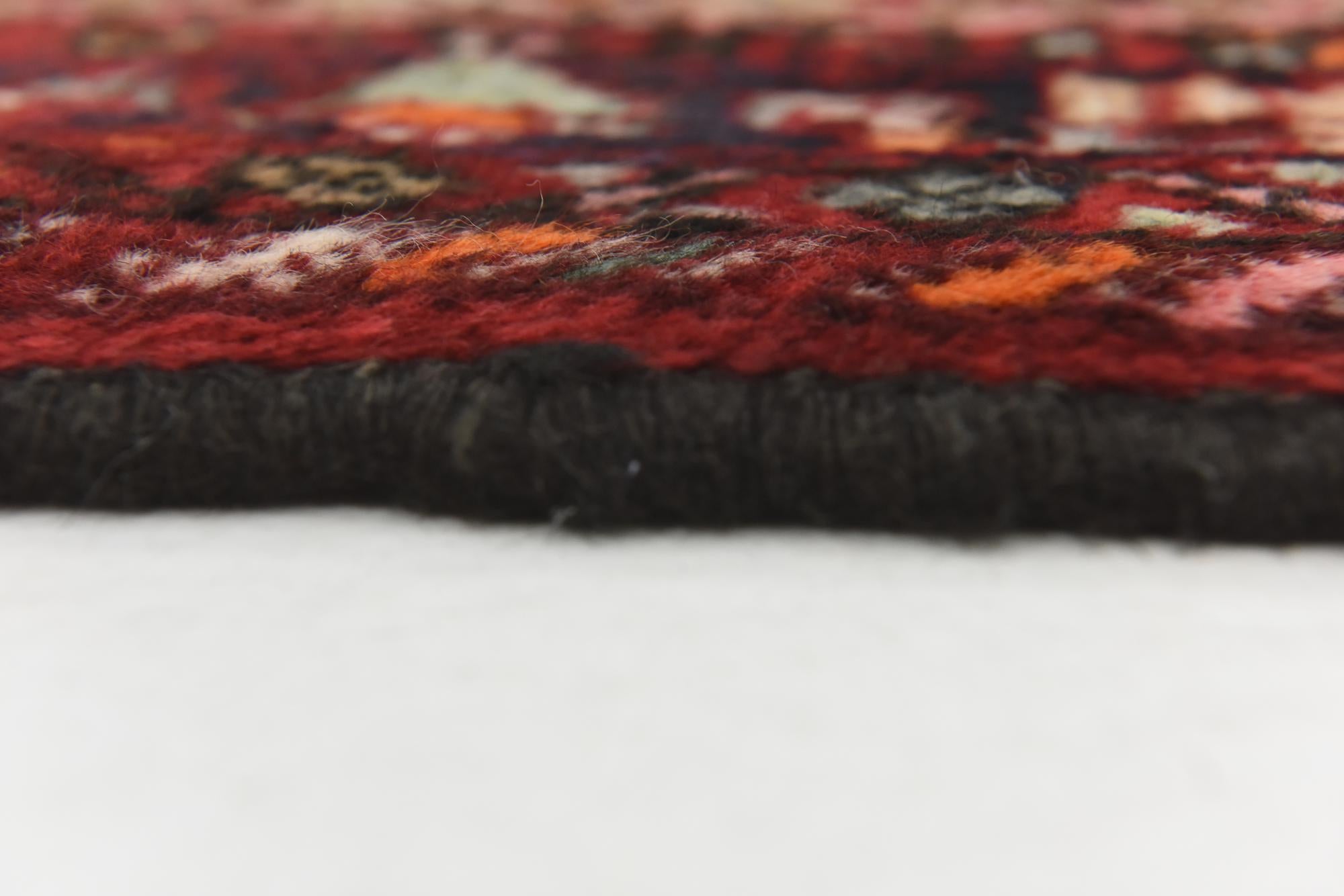 4' x 10' Hand Knotted Hossainabad Persian Wool Runner Rug
