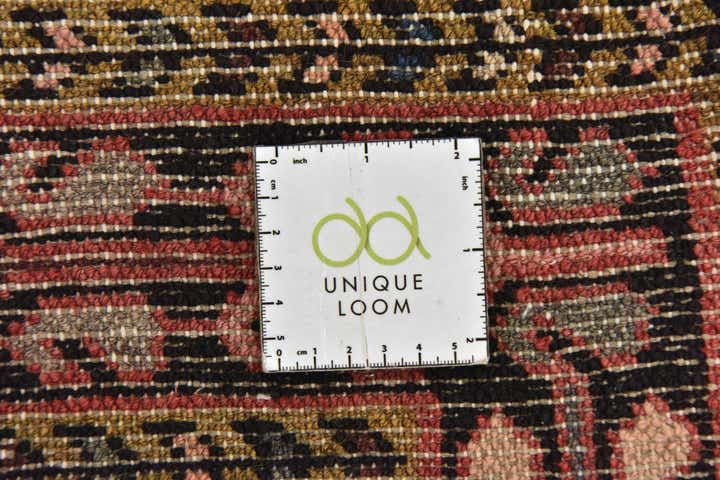 3' 8 x 9' 8 Hand Knotted Hossainabad Persian Wool Runner Rug