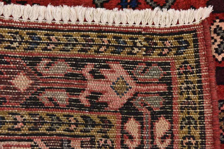 3' 8 x 9' 8 Hand Knotted Hossainabad Persian Wool Runner Rug