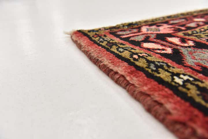 3' 8 x 9' 8 Hand Knotted Hossainabad Persian Wool Runner Rug