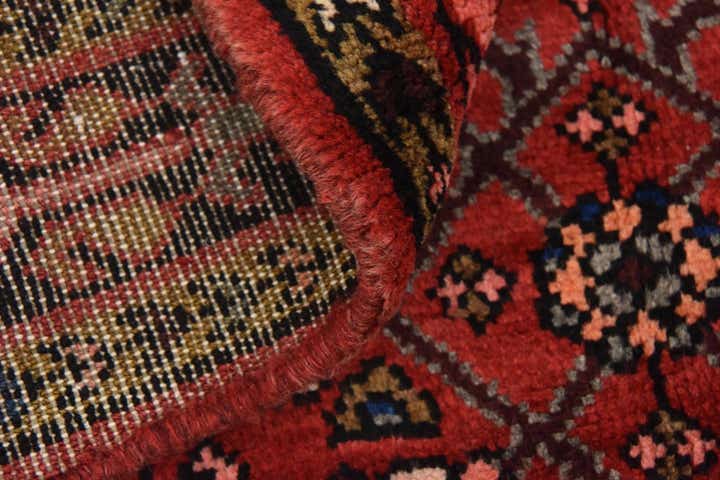 3' 8 x 9' 8 Hand Knotted Hossainabad Persian Wool Runner Rug