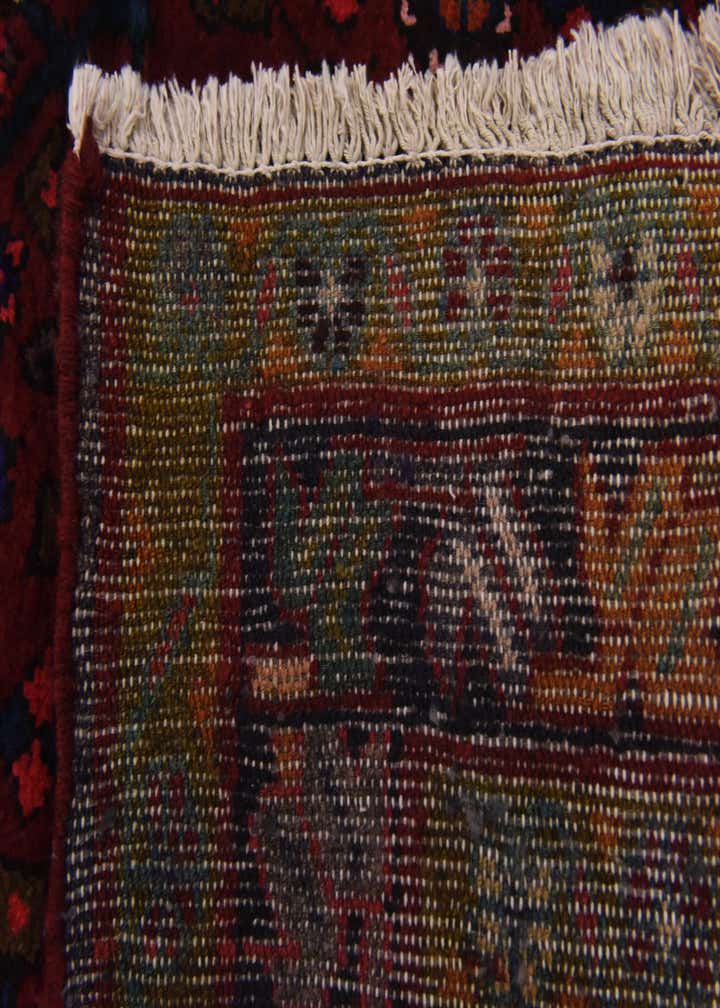 3' 10 x 9' 9 Hand Knotted Hossainabad Persian Wool Runner Rug