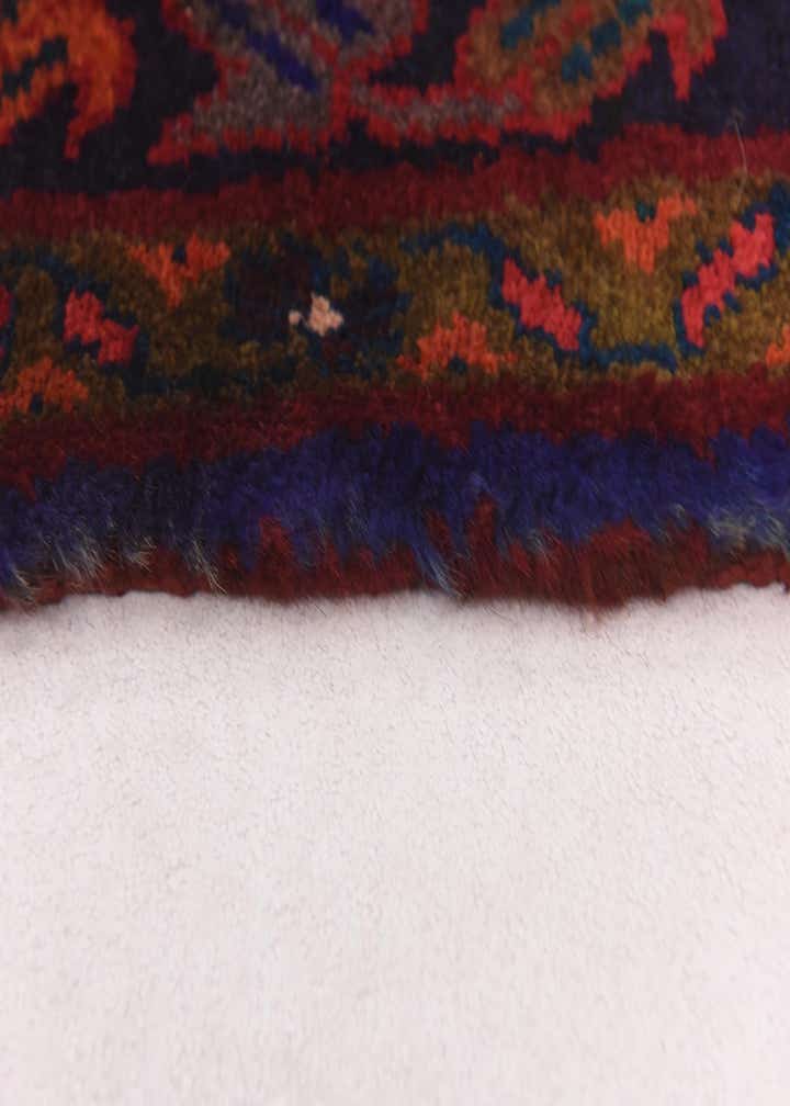 3' 10 x 9' 9 Hand Knotted Hossainabad Persian Wool Runner Rug