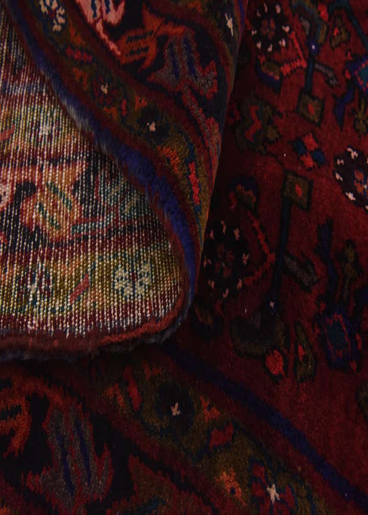 3' 10 x 9' 9 Hand Knotted Hossainabad Persian Wool Runner Rug