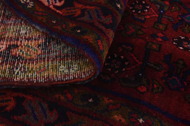 3' 10 x 9' 9 Hand Knotted Hossainabad Persian Wool Runner Rug