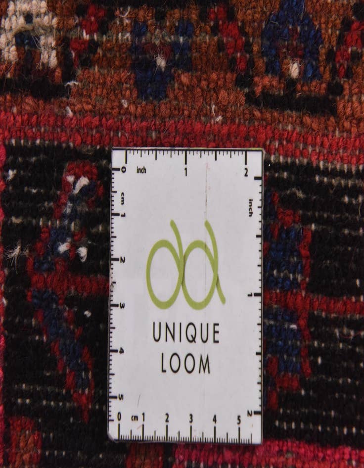 Detail image of 4' x 11'  Hand Knotted Hossainabad Persian Wool Runner Rug