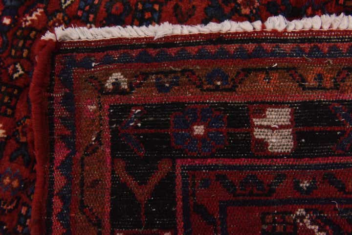 4' x 11' Hand Knotted Hossainabad Persian Wool Runner Rug