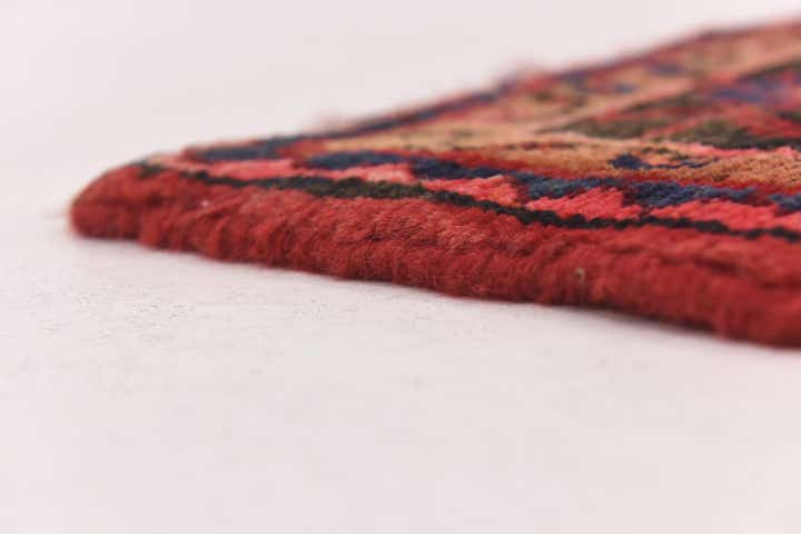 4' x 11' Hand Knotted Hossainabad Persian Wool Runner Rug