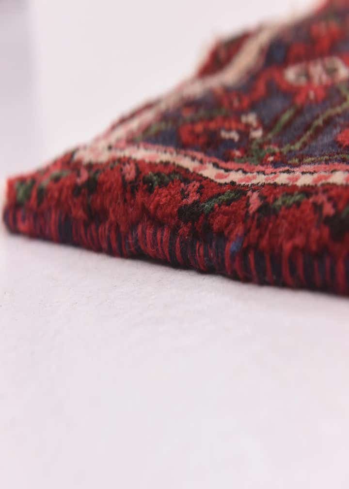 5' x 9' 6 Hand Knotted Hossainabad Persian Wool Runner Rug