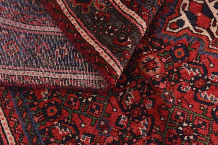 5' x 9' 6 Hand Knotted Hossainabad Persian Wool Runner Rug