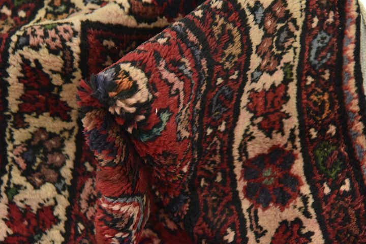 3' 8 x 10' 2 Hand Knotted Hossainabad Persian Wool Runner Rug