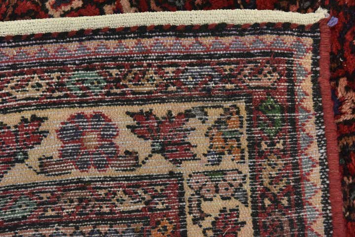 3' 8 x 10' 2 Hand Knotted Hossainabad Persian Wool Runner Rug