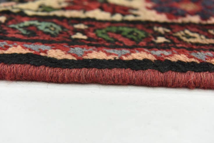 Detail image of 3' 8 x 10' 2 Hand Knotted Hossainabad Persian Wool Runner Rug