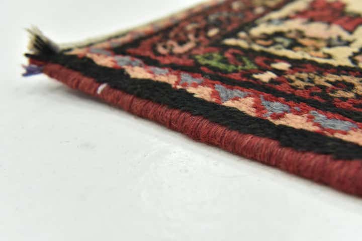 3' 8 x 10' 2 Hand Knotted Hossainabad Persian Wool Runner Rug