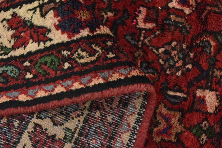 3' 8 x 10' 2 Hand Knotted Hossainabad Persian Wool Runner Rug