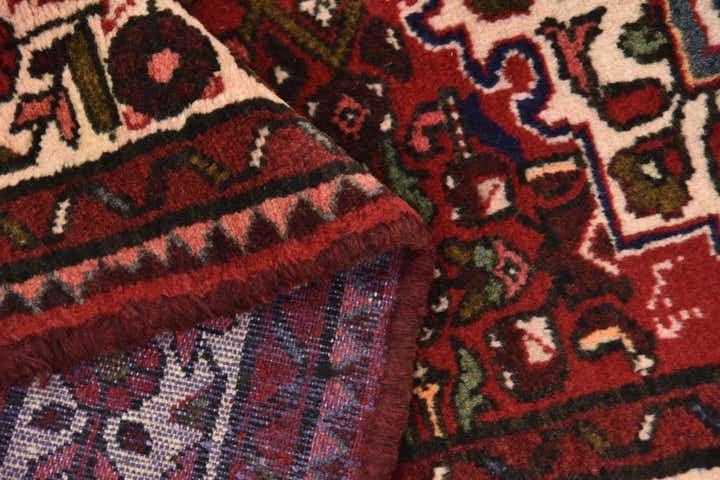 3' 6 x 10' 4 Hand Knotted Hossainabad Persian Wool Runner Rug