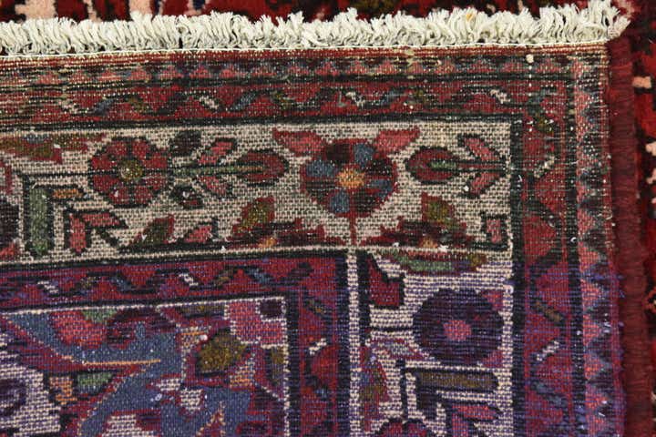 3' 6 x 10' 4 Hand Knotted Hossainabad Persian Wool Runner Rug