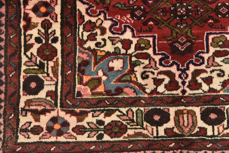 Detail image of 3' 6 x 10' 4 Hand Knotted Hossainabad Persian Wool Runner Rug