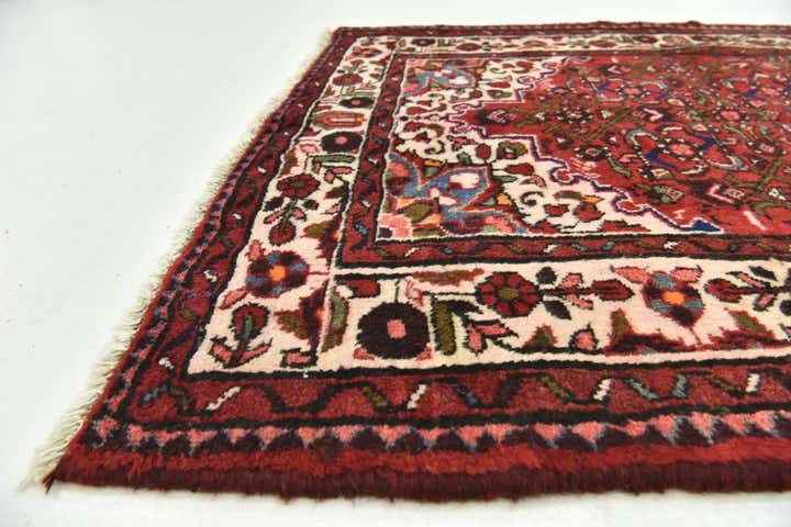 3' 6 x 10' 4 Hand Knotted Hossainabad Persian Wool Runner Rug