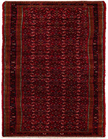 2' 11 x 12' 11  Hand Knotted Hossainabad Persian Wool Runner Rug