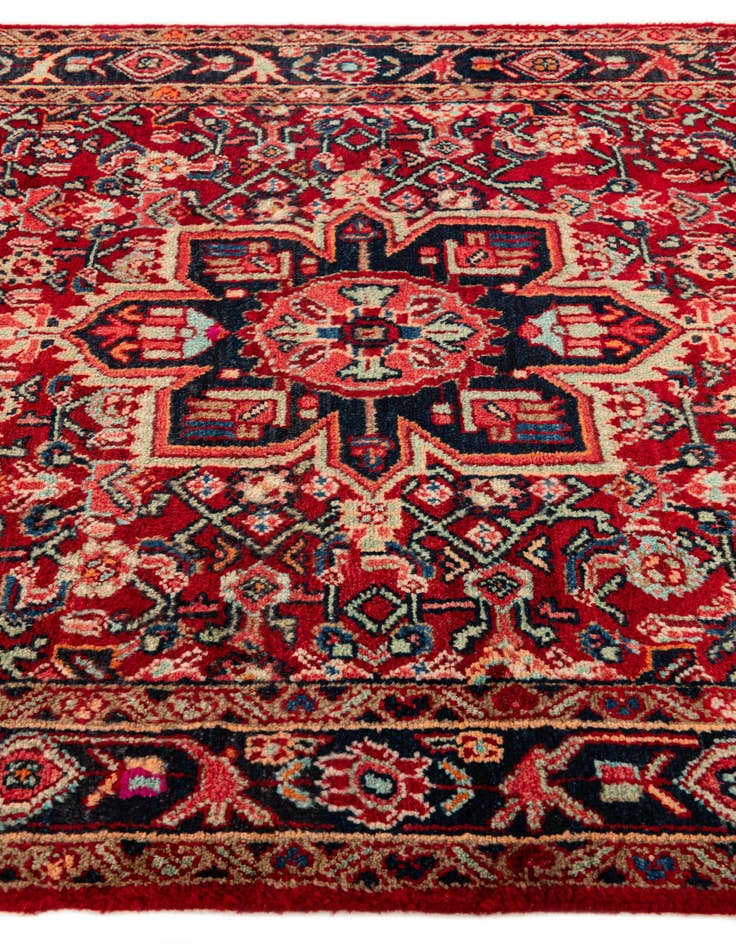 Detail image of 3' 10 x 12' 1  Hand Knotted Hossainabad Persian Wool Runner Rug
