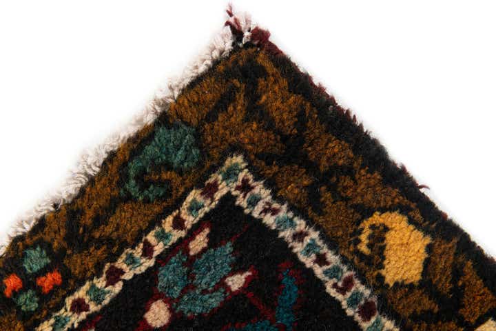 3' 6 x 13' 2 Hand Knotted Hossainabad Persian Wool Runner Rug