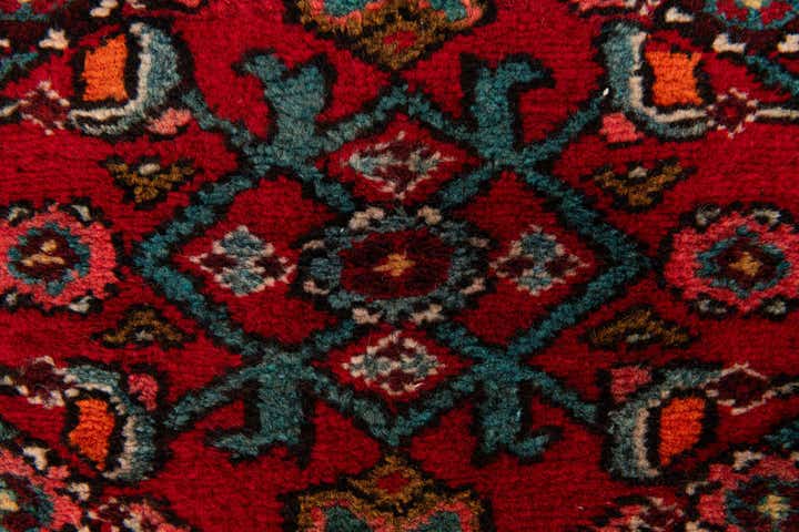 3' 6 x 13' 2 Hand Knotted Hossainabad Persian Wool Runner Rug