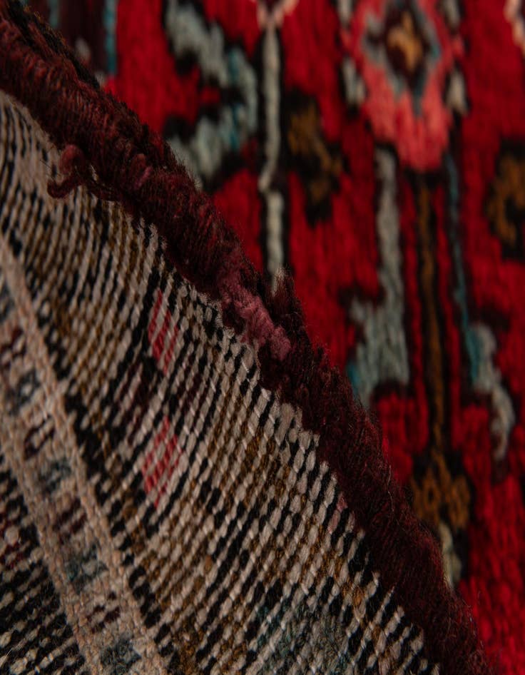 Detail image of 3' 6 x 13' 2  Hand Knotted Hossainabad Persian Wool Runner Rug