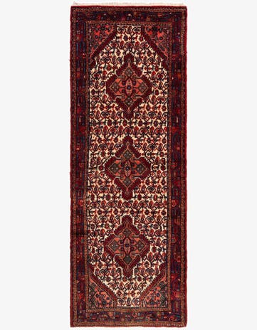 3' 8 x 10' 3 Hossainabad Wool Runner Rug