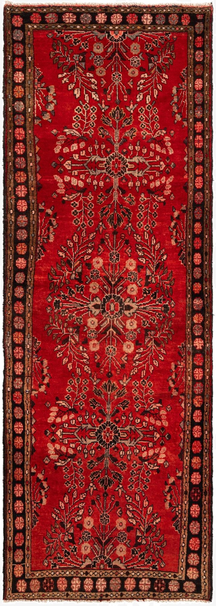 3' 7 x 10' 3 Hossainabad Wool Runner Rug