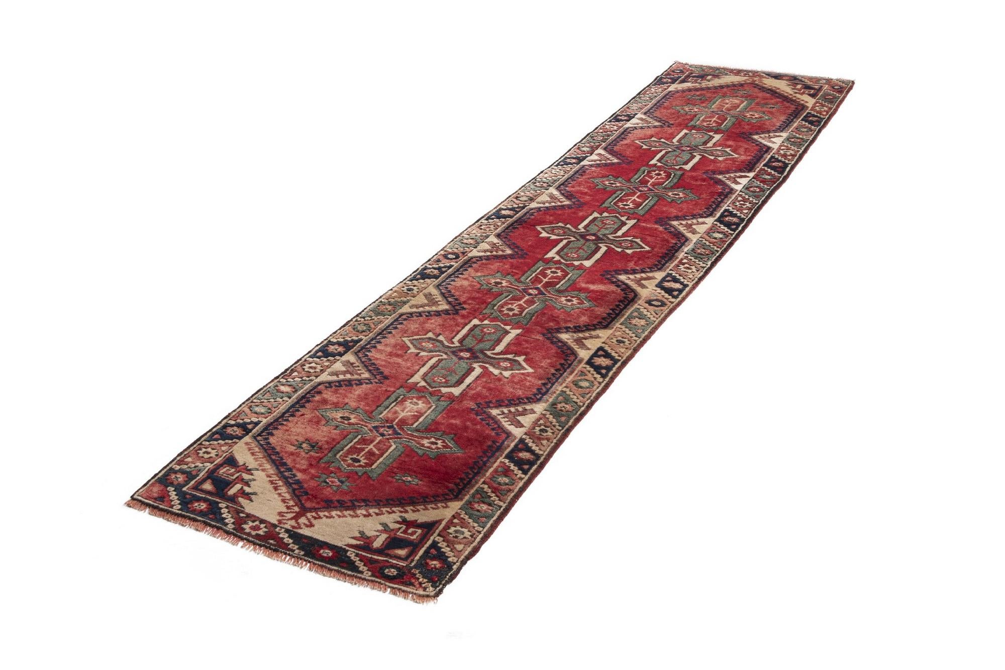 2' 5 x 10' 1 Jagdjebedir Wool Runner Rug