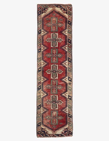 2' 5 x 10' 1 Jagdjebedir Wool Runner Rug