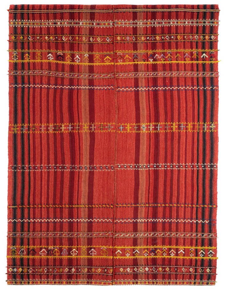 Detail image of 5' 5 x 11' 4 Jajim Wool Runner Rug