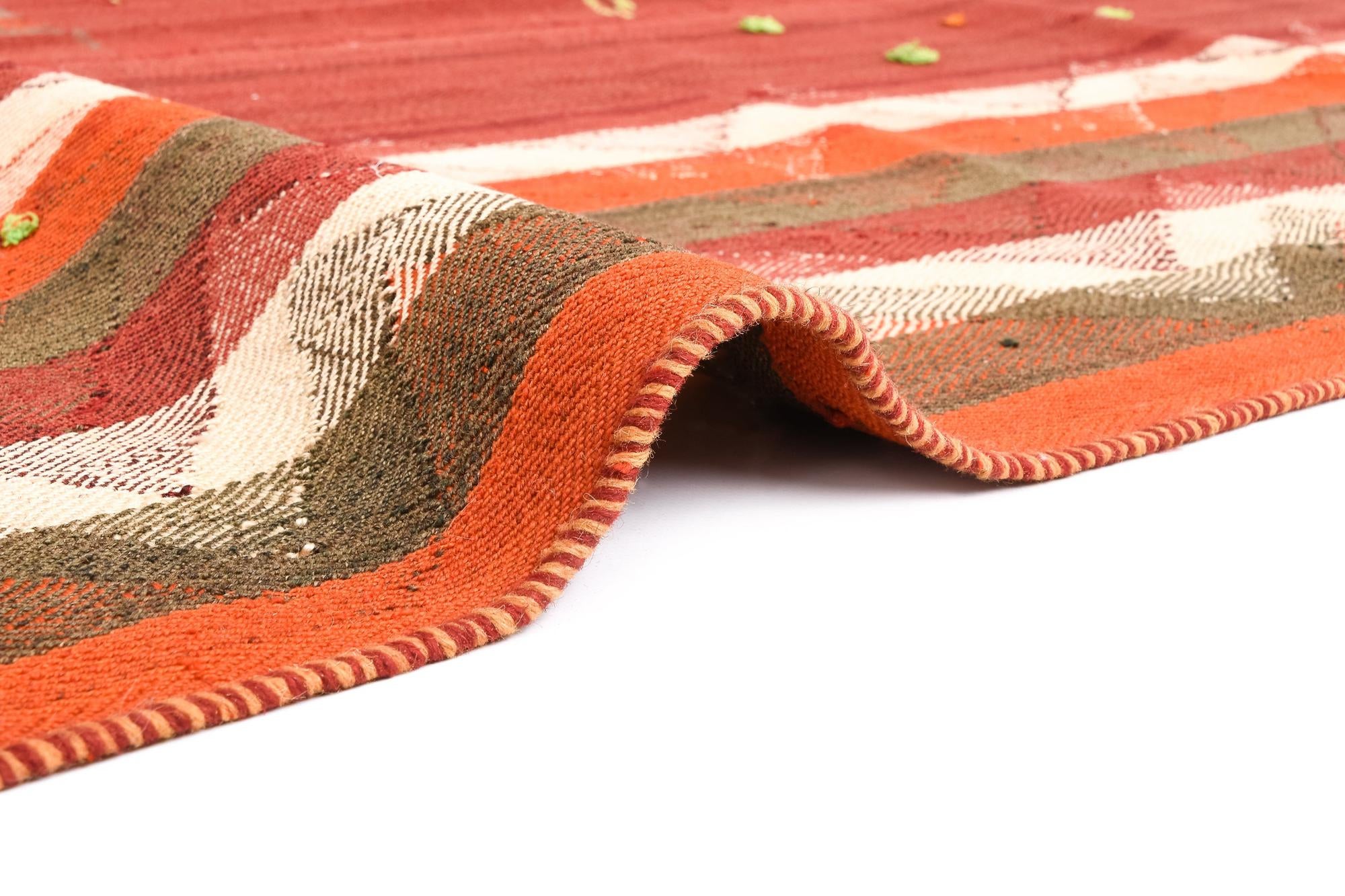 4' 9 x 11' 6 Jajim Runner Rug