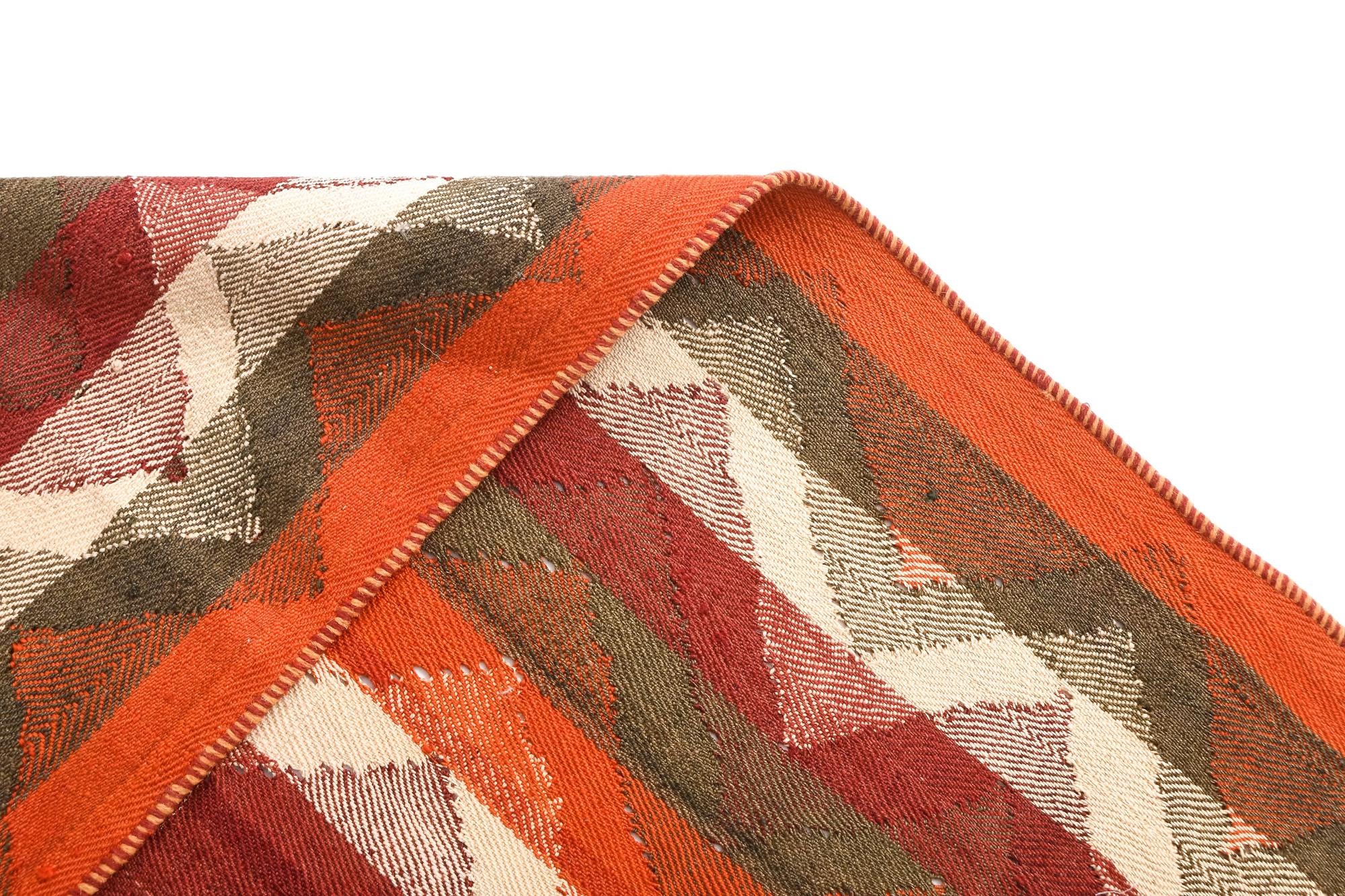 4' 9 x 11' 6 Jajim Runner Rug