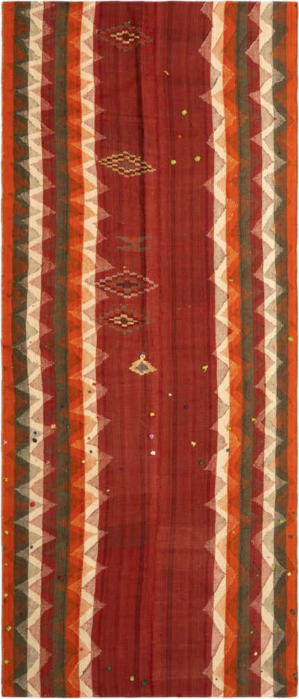 4' 9 x 11' 6 Jajim Runner Rug