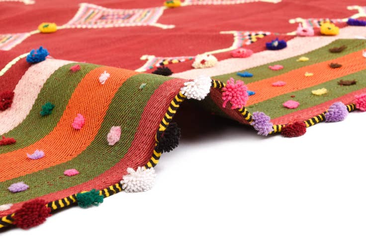 Detail image of 4' 1 x 12' 9 Jajim Runner Rug