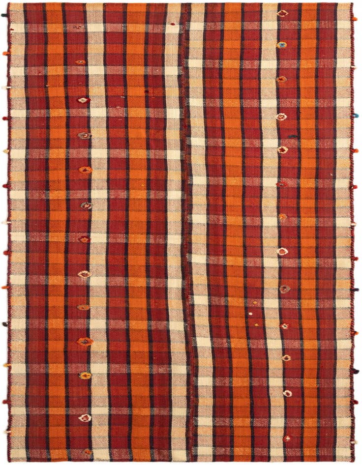 Detail image of 3' 11 x 8' 10 Jajim Runner Rug