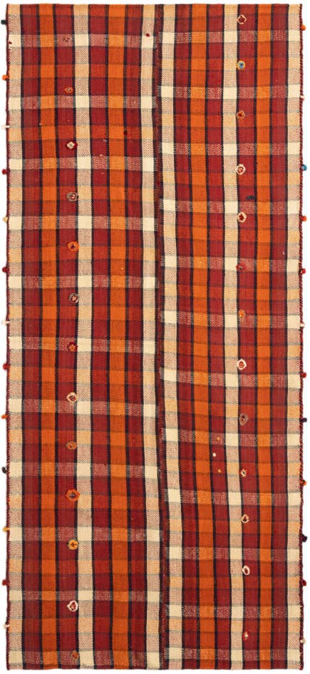Detail image of 3' 11 x 8' 10 Jajim Runner Rug