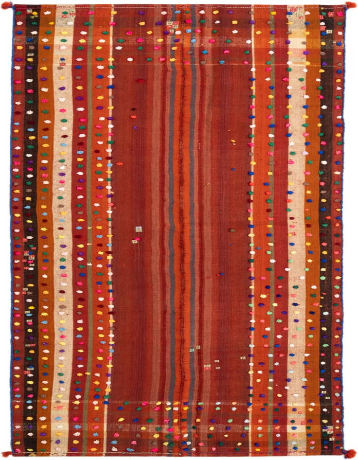 Detail image of 3' 9 x 8' 10 Jajim Runner Rug