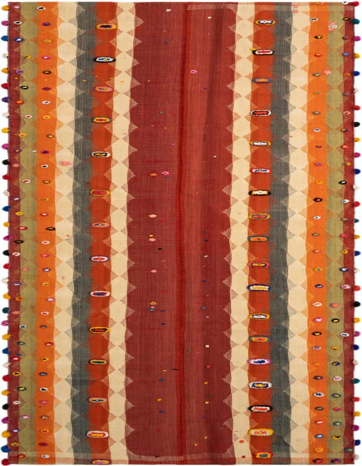 Detail image of 4' 2 x 10' 8 Jajim Runner Rug