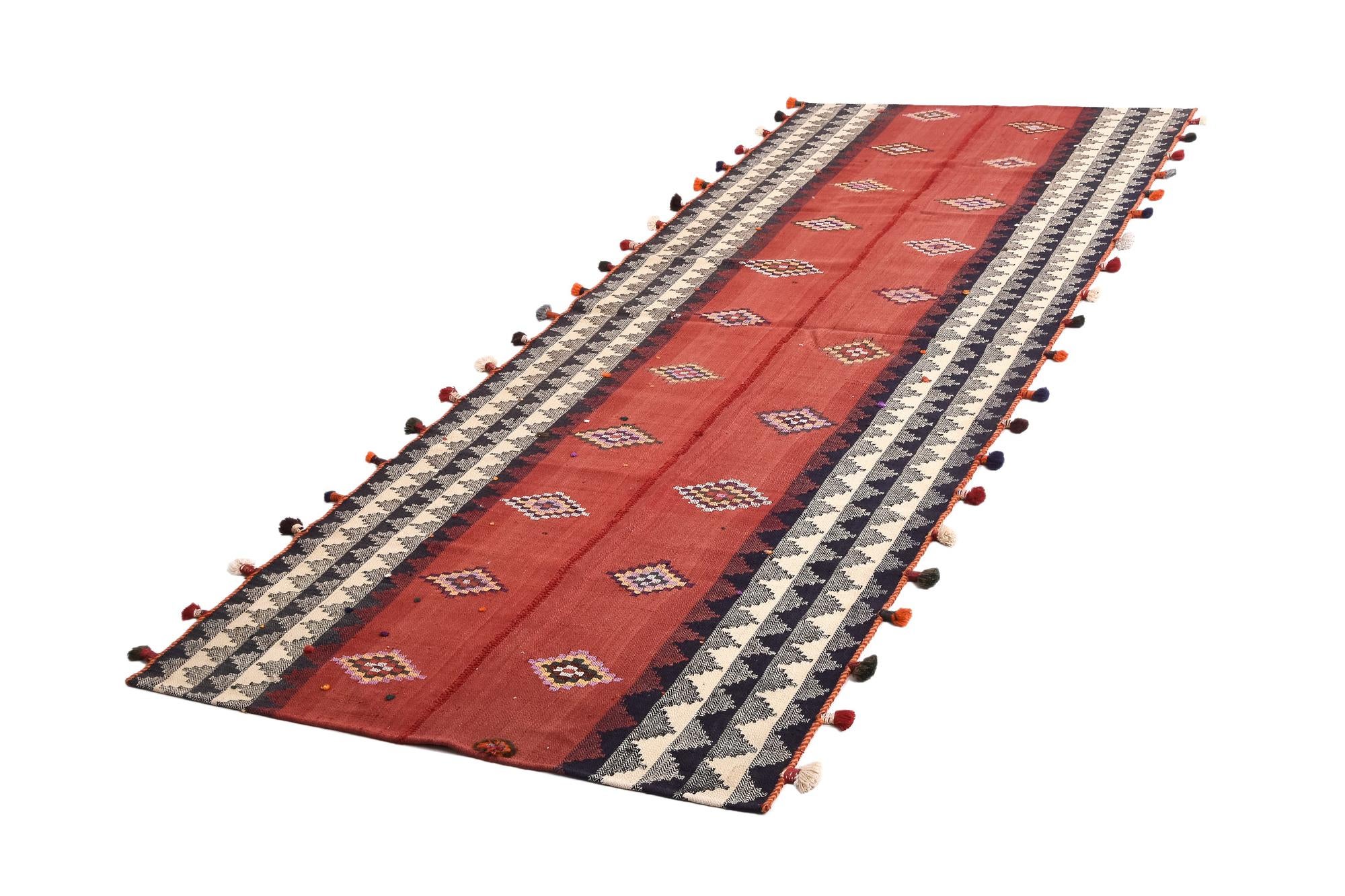 4' 5 x 11' 10 Jajim Runner Rug
