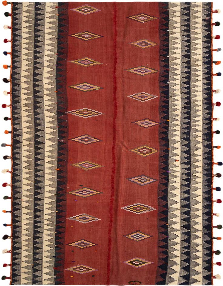 Detail image of 4' 5 x 11' 10 Jajim Runner Rug