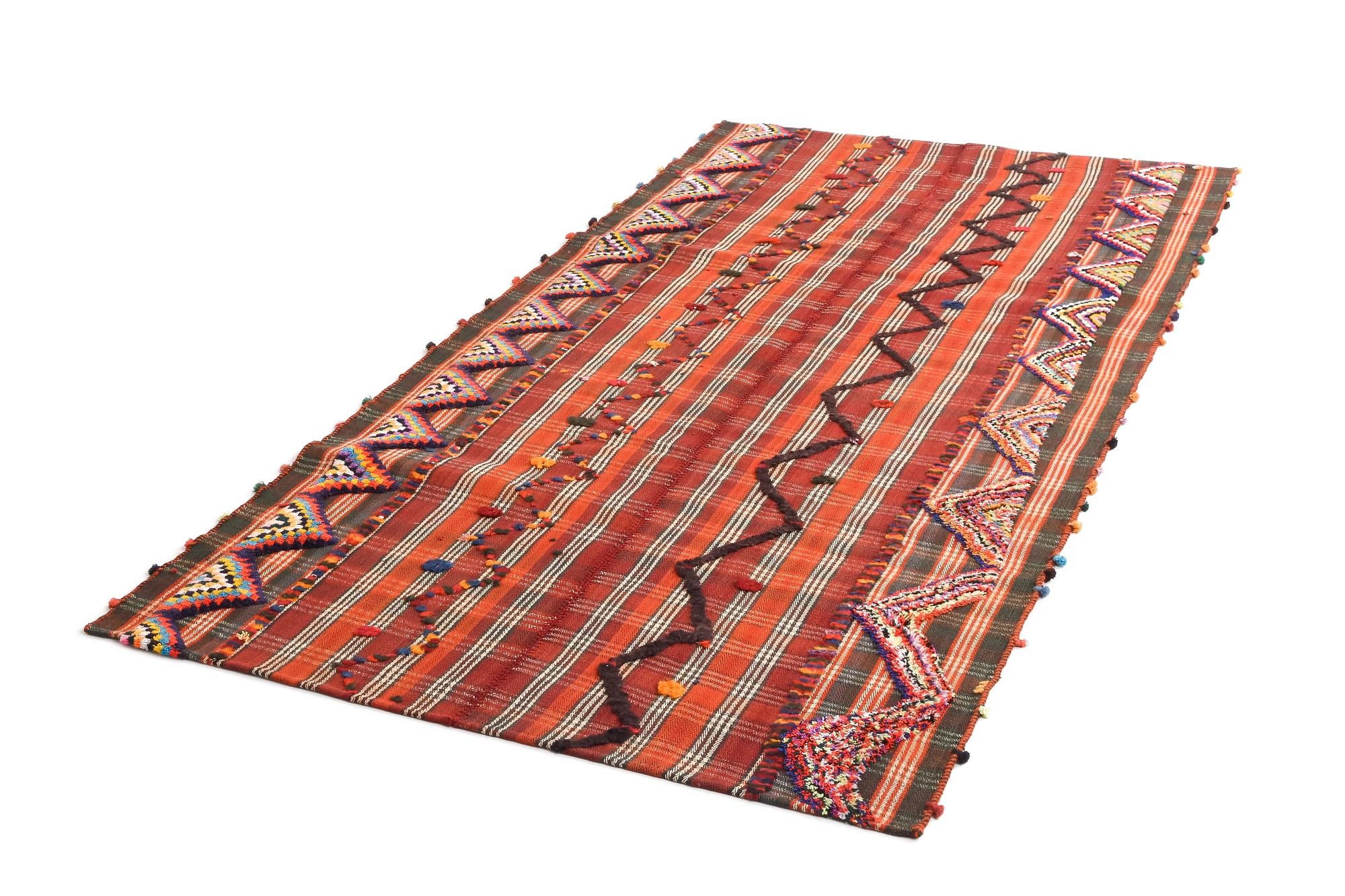 4' 9 x 8' 11 Jajim Runner Rug
