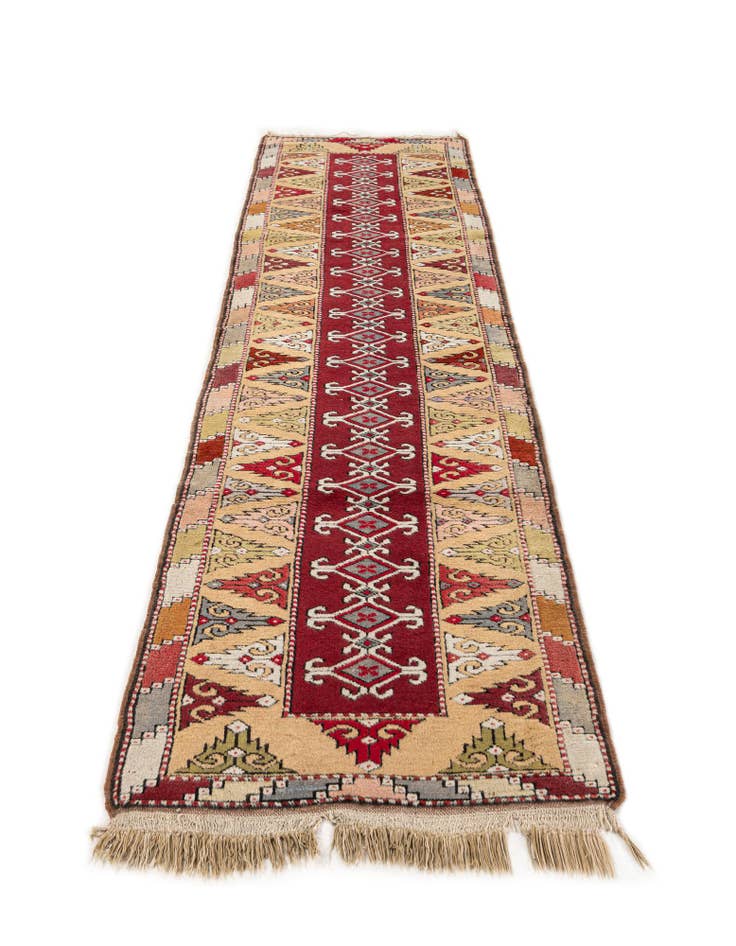 Detail image of 2' 5 x 9' 7 Hand Knotted Kars Wool Runner Rug