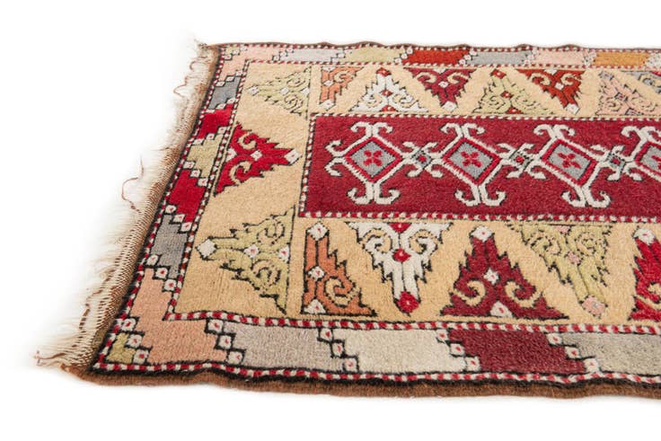 Detail image of 2' 5 x 9' 7 Hand Knotted Kars Wool Runner Rug