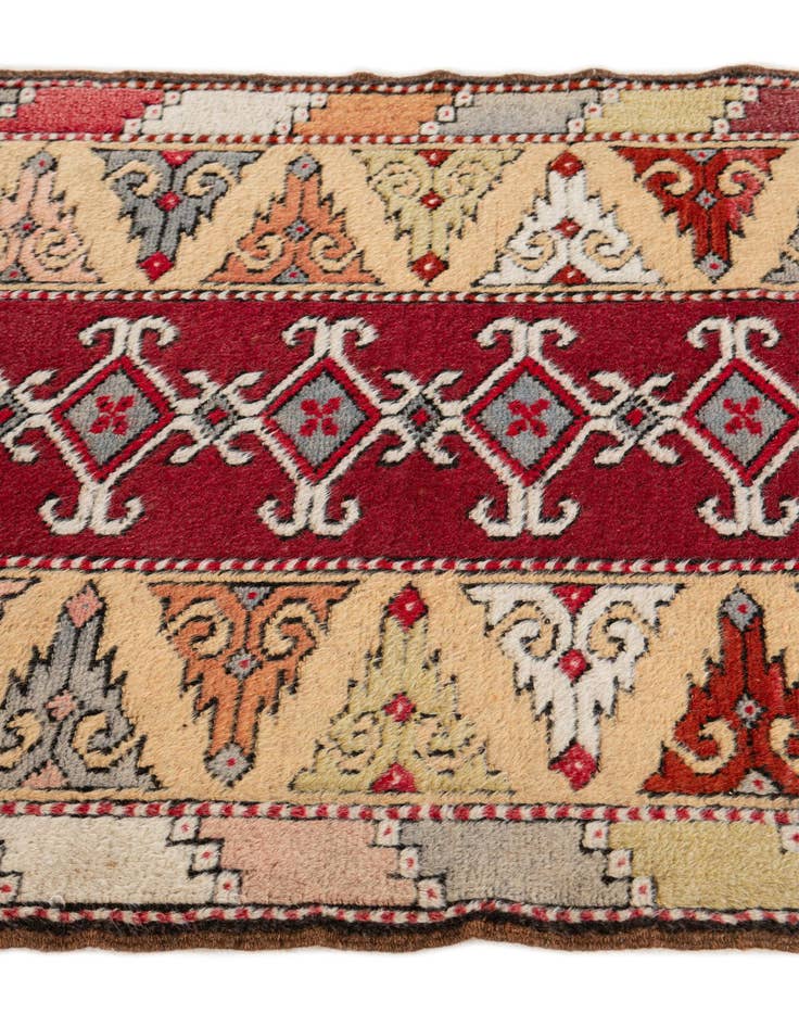 Detail image of 2' 5 x 9' 7 Hand Knotted Kars Wool Runner Rug