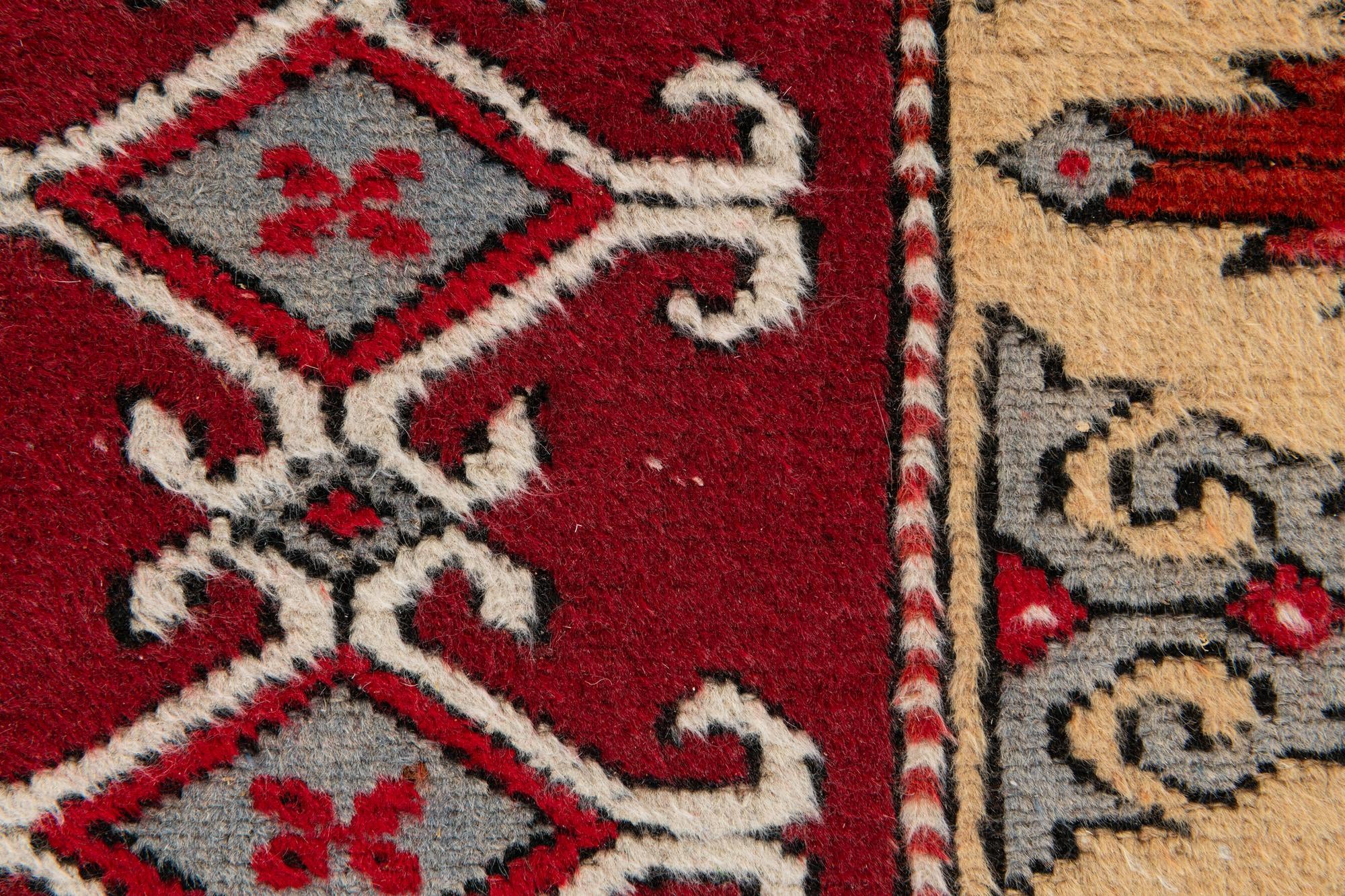 2' 5 x 9' 7 Hand Knotted Kars Wool Runner Rug