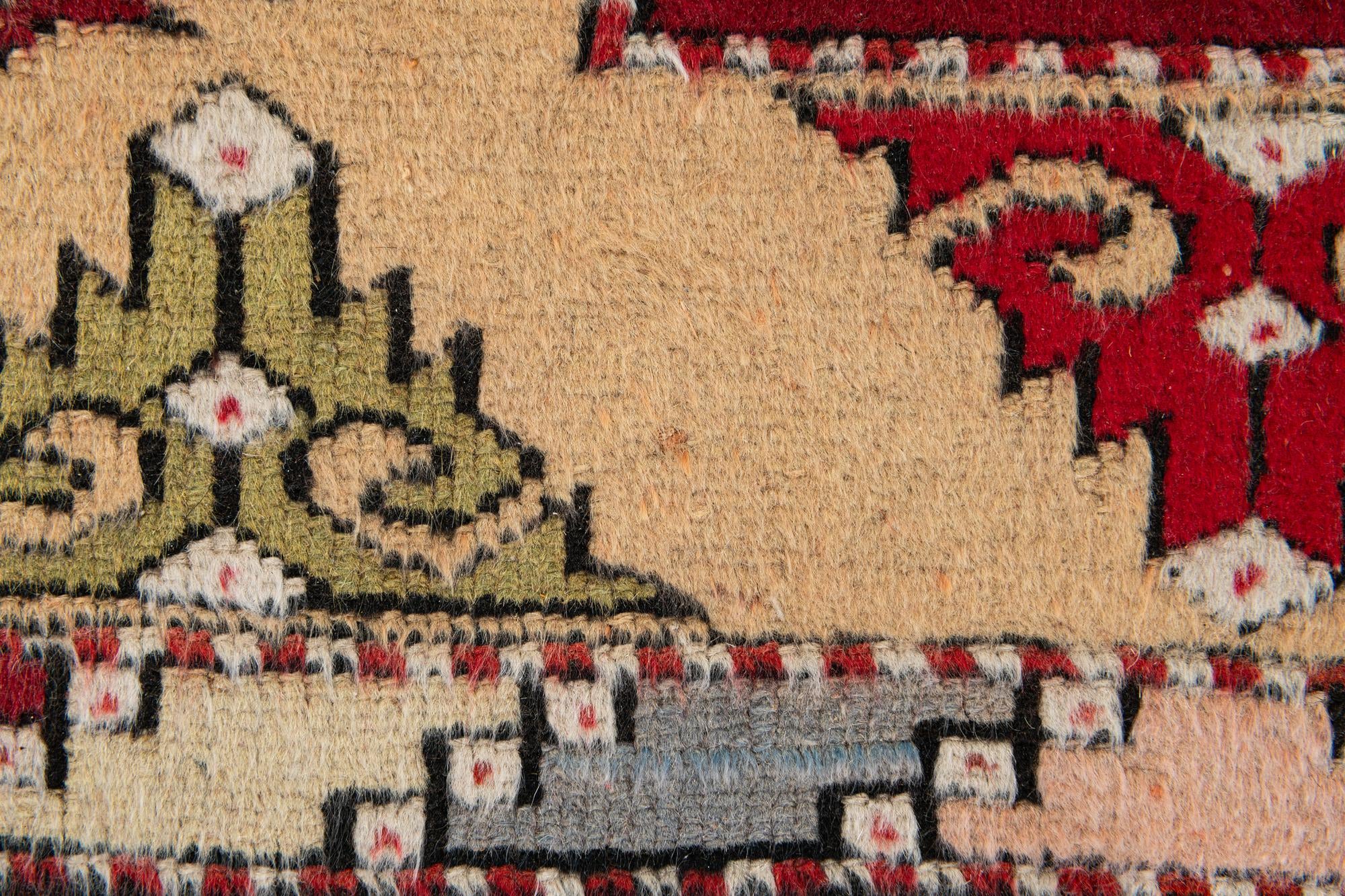 2' 5 x 9' 7 Hand Knotted Kars Wool Runner Rug
